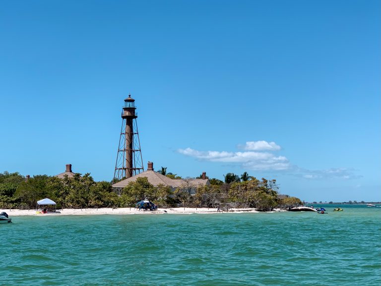 Lighthouse at the southern tip of Sanibel Island, Florida