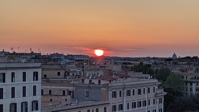 Sunset in Rome