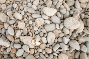 white pebbles