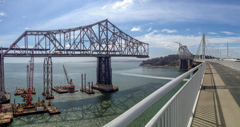 Teardown of the old San Francisco Bay Bridge