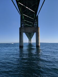 Mackinaw Bridge from the underside