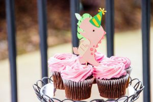 Cupcakes for a dinosaur birthday party