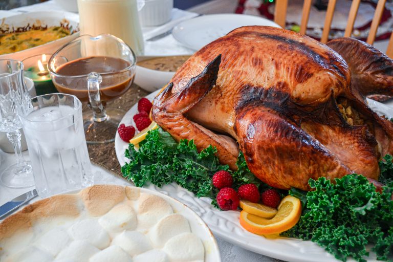 Thanksgiving turkey and side dishes