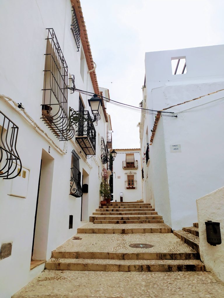 White-washed House on Cobbled Streets