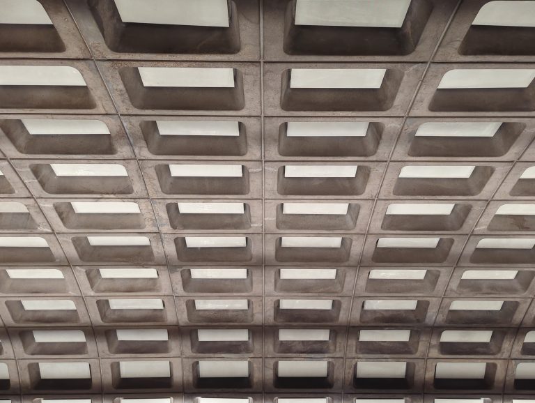 DC Metro – Arched cellular cement ceiling