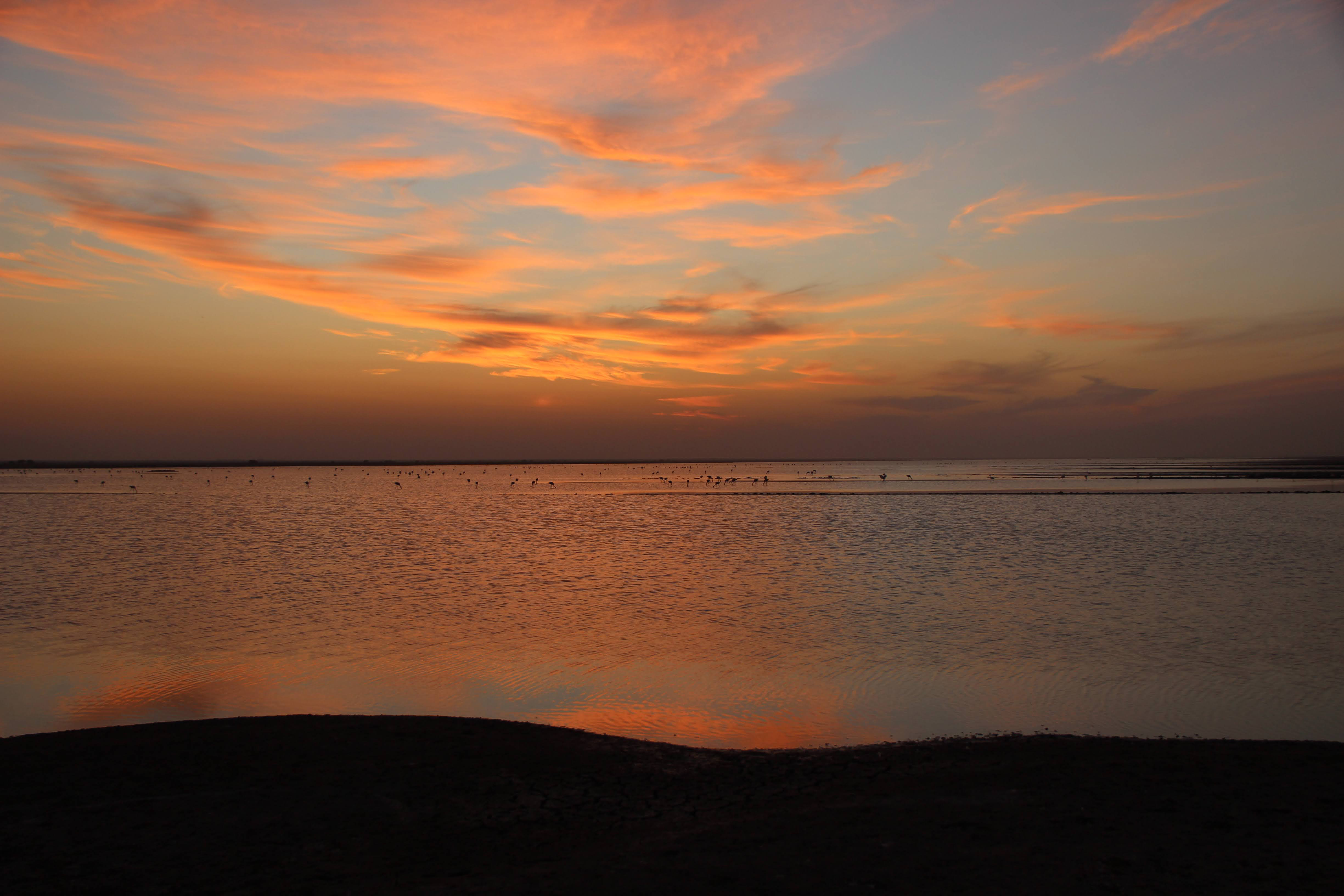 sunset river