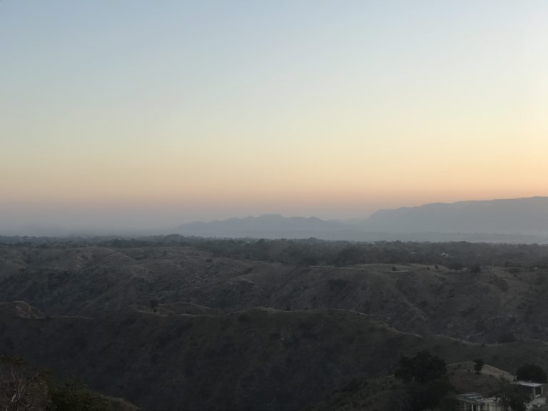 Mountain with sky