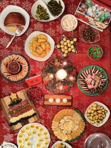 View larger photo: Christmas dinner spread