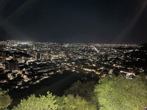 Vila Velha city at night from the top
