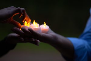 Candle, hands, magic, ceremony,