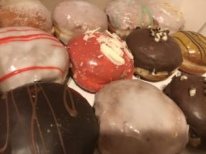 Berliner, Essen, Sylvester, Karneval, Pfannkuchen, bunt, Sü?es, Feiern, Kuchen, Tradition