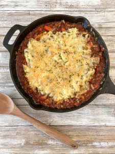 Skillet of shepherd's pie