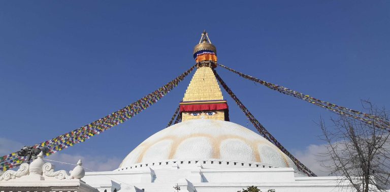 This photo is Boudhanath Stupa, Nepal and is listed by UNESCO as world heritage site.