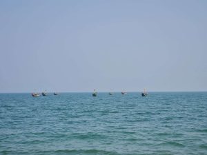 Saint martin island | fishing boats in the Bay of Bengal
