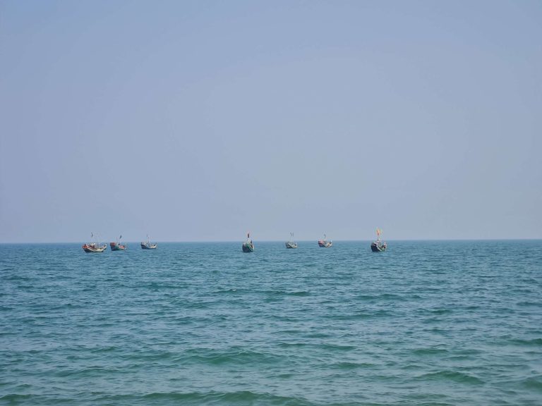 Saint martin island | fishing boats in the Bay of Bengal