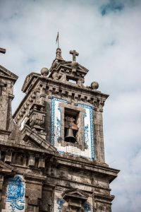 Cathedral tower in Porto, Portugal