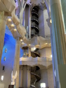 Spiral staircase in Sagrada Familia