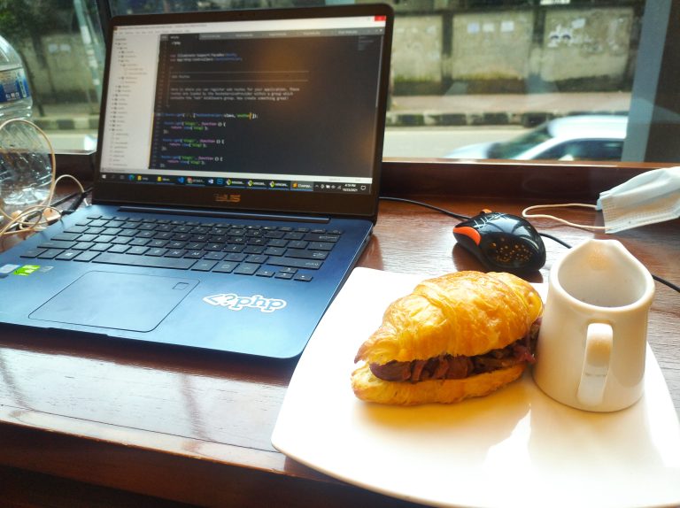 Food and Coding at NorthEnd Coffee shop, Banani, Dhaka