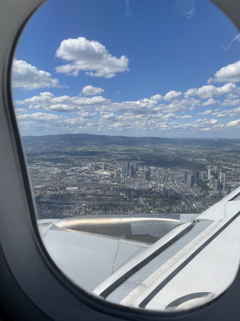 Arriving to Frankfurt, Germany