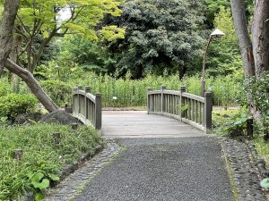 A little bridge in the park. / Hibiya Park, Japan