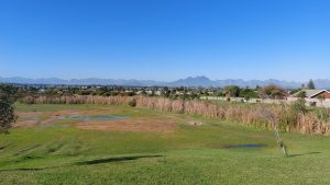 Public park with the Matroosberg mountains in the background
