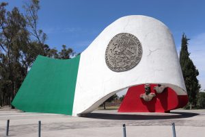 Monument to the flag of Mexico, in the historic area of the battle of May 5, in Puebla, Mexico.
