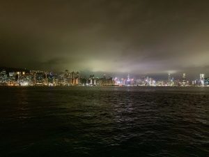 Hong Kong skyline and water
