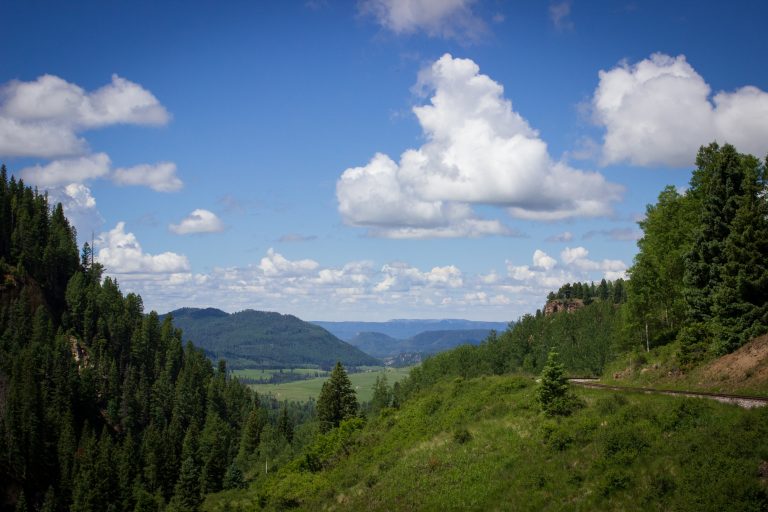 Cumbres Pass looking back towards Chama, New Mexico