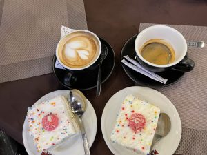 Coffee with Cake (Cappuccino & Americano)

