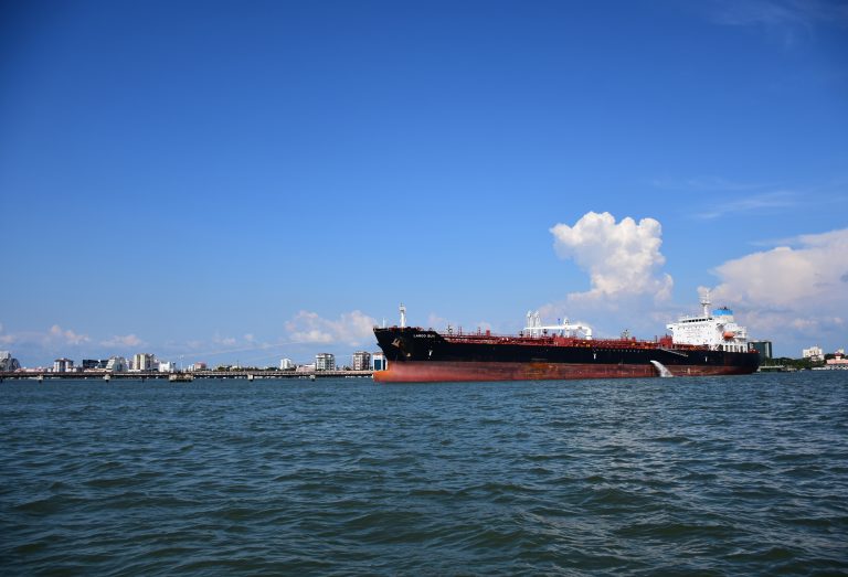 Ship on Arabian Sea of the Indian Ocean