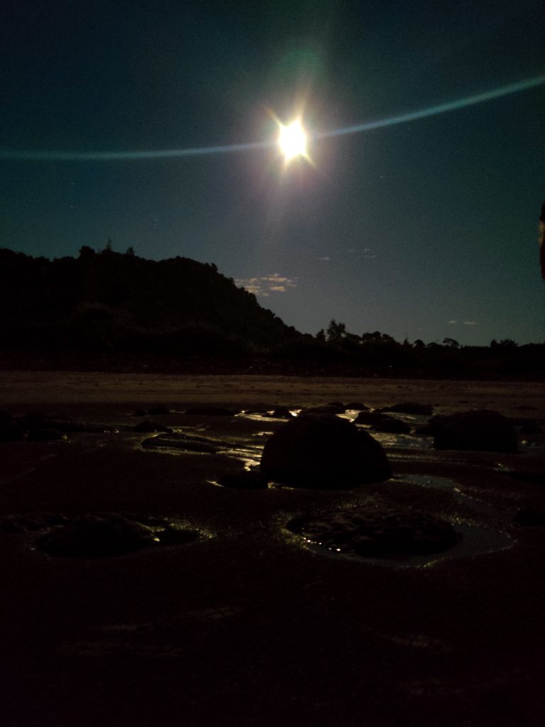 Full moon at the Beach