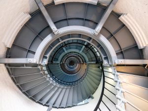 Lighthouse spiral stairs