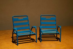 Miniature Blue Chair

