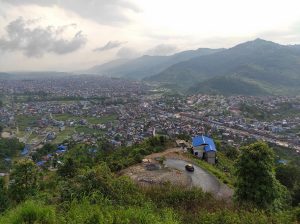 Pokhara, Nepal. View From Mountain Top.
