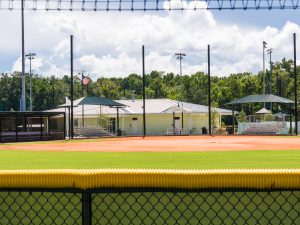 Empty baseball field