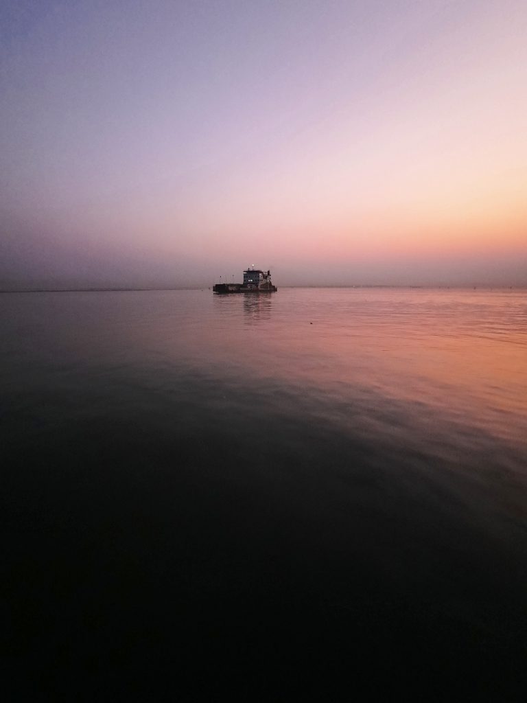 Evening beauty of Padma River .