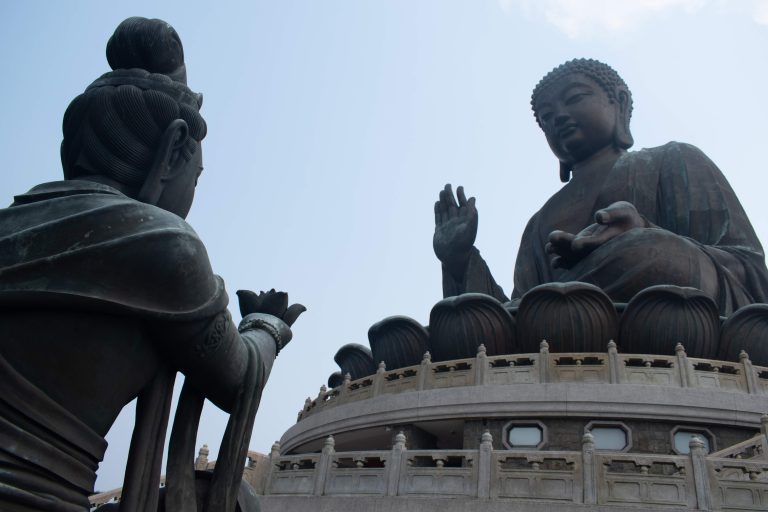 Oh Lord, Please accept my gracious offerings. : Captured at the Tian tan Buddha, Lantau Island, Hong Kong SAR