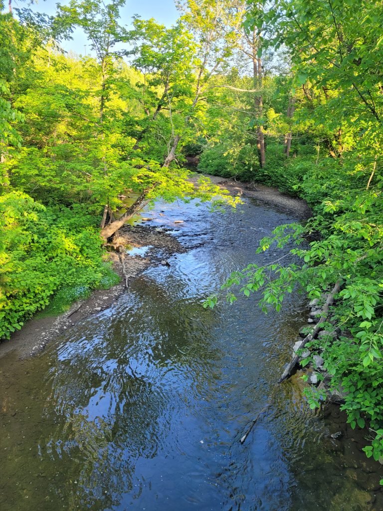 flowing river, Montour Trail, Allegheny County, Pennsylvania