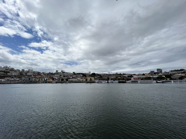 View across the river in Porto, Portugal.