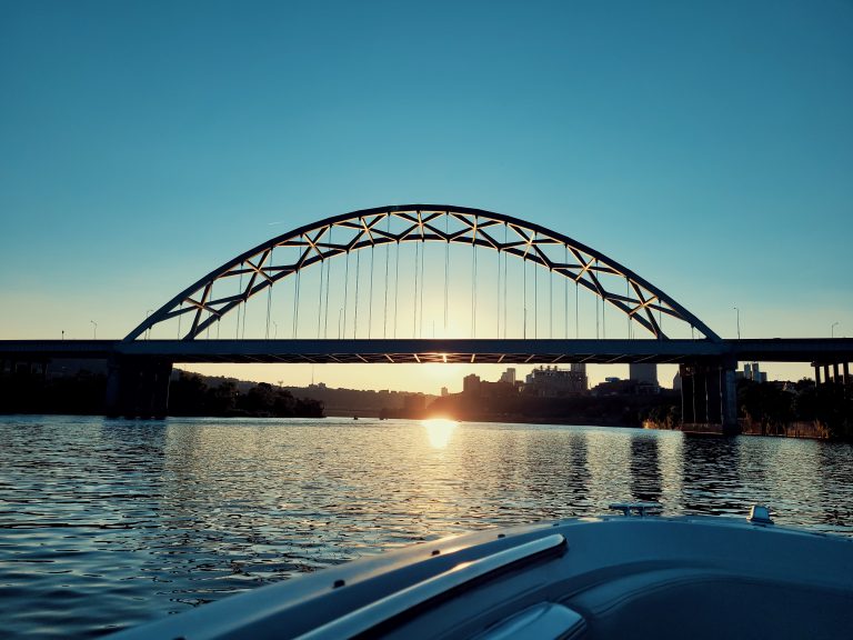 sunset ride on the Three Rivers Pittsburgh PA