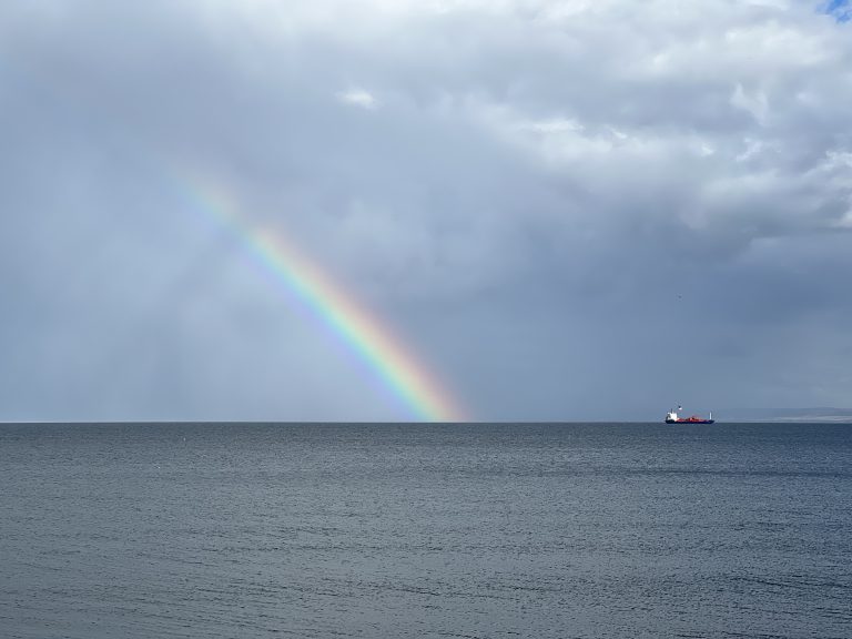 Rainbow over the River Forth taken from the esplanade in Kirkcaldy, Fife. WorldPhotographyDay22