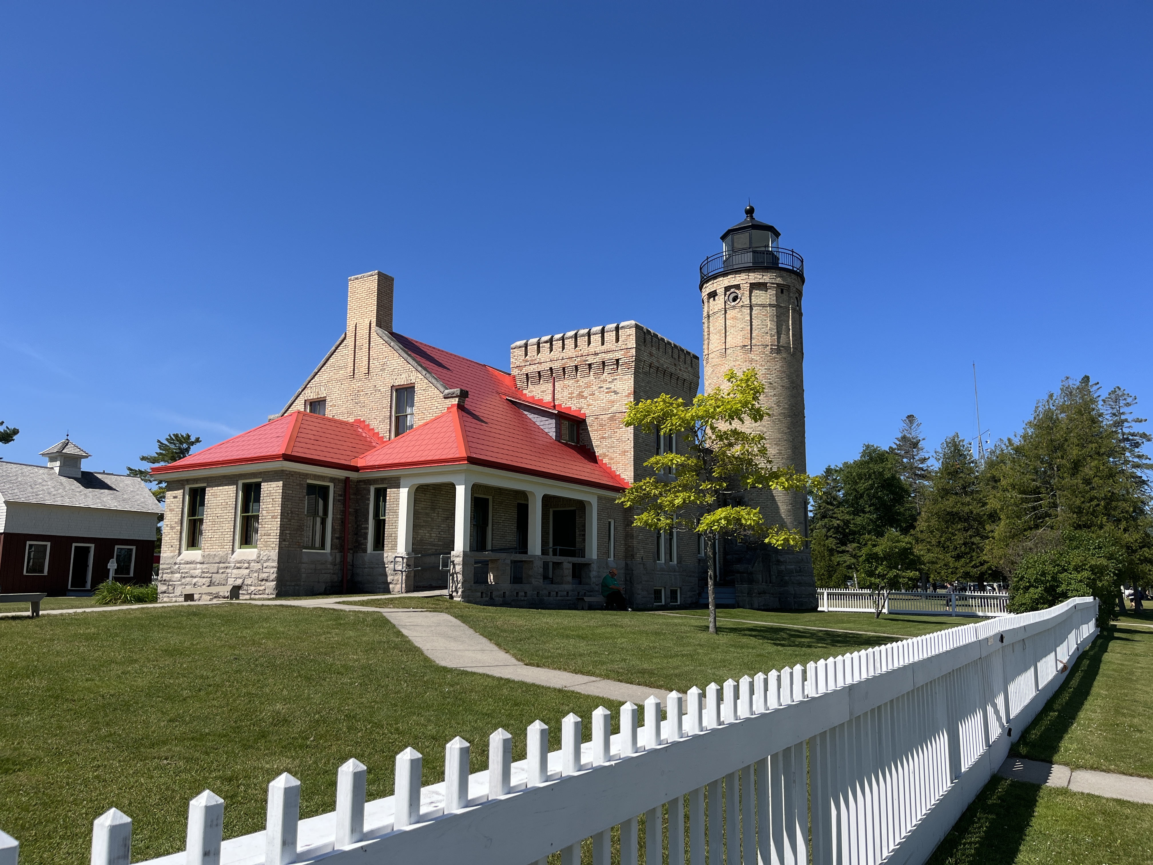 Lighthouse in the Straits of Mackinac