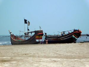 Fishing boat at St. Martin's Island