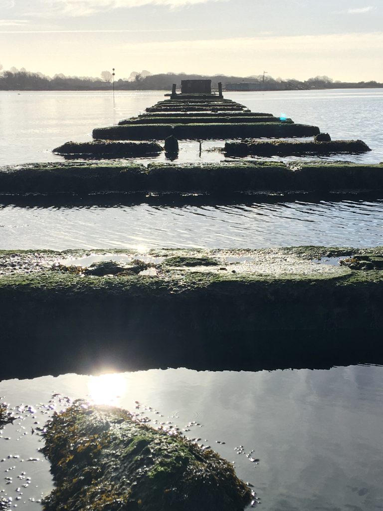 Hayling Billy Railway Bridge’s supporting blocks. View from Langstone. WorldPhotographyDay22