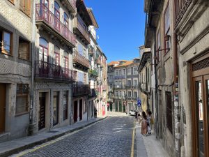 Narrow street in Porto, Portugal