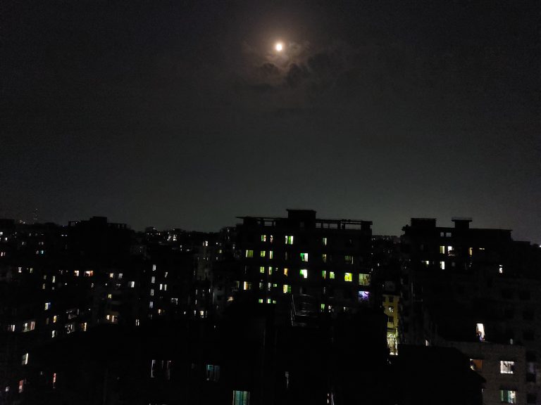 A full Moon Light Night Location: Dhaka, Bangladesh