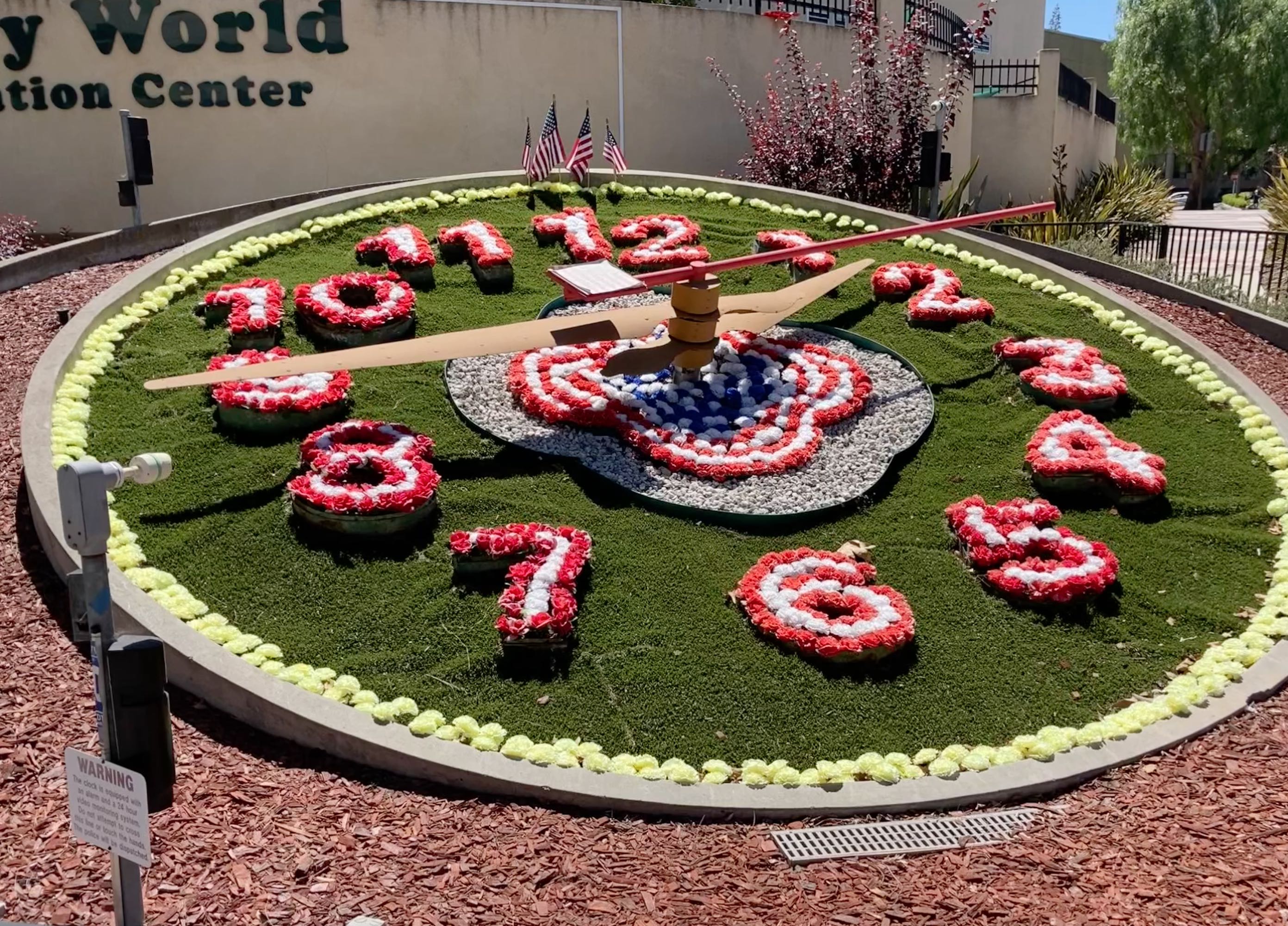 Funting clock at Discovery World learning Center, Palos Verdes Estate, Los Angeles