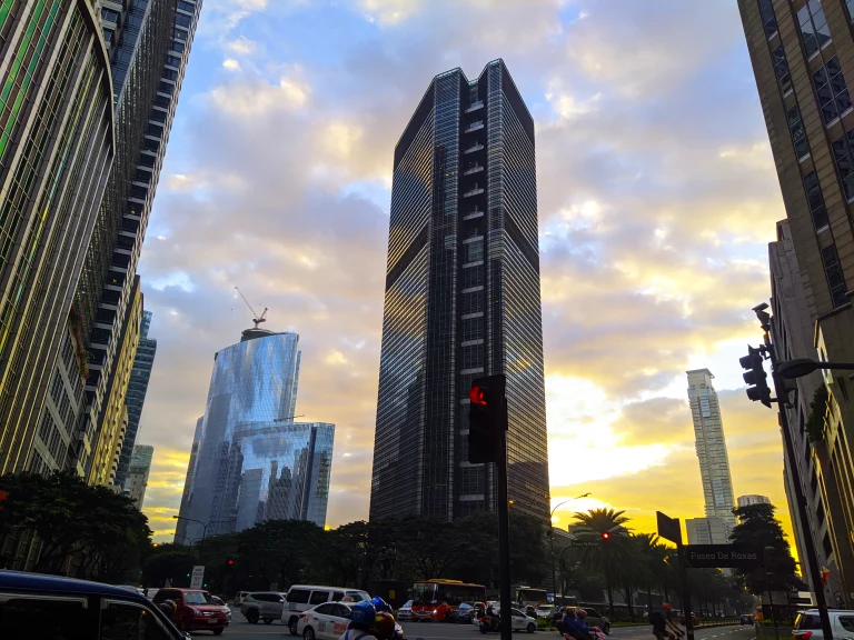 Golden hour in Makati, Philippines