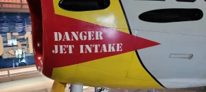 View larger photo: Danger Jet Intake - Intrepid Air & Space Museum NYC