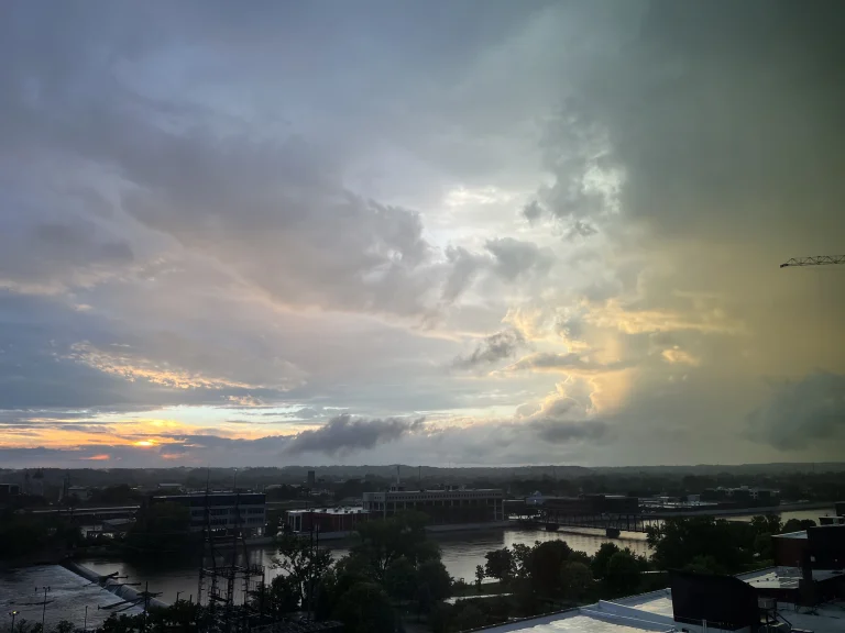 Storm coming across the Grand Valley, Grand Rapids, Michigan